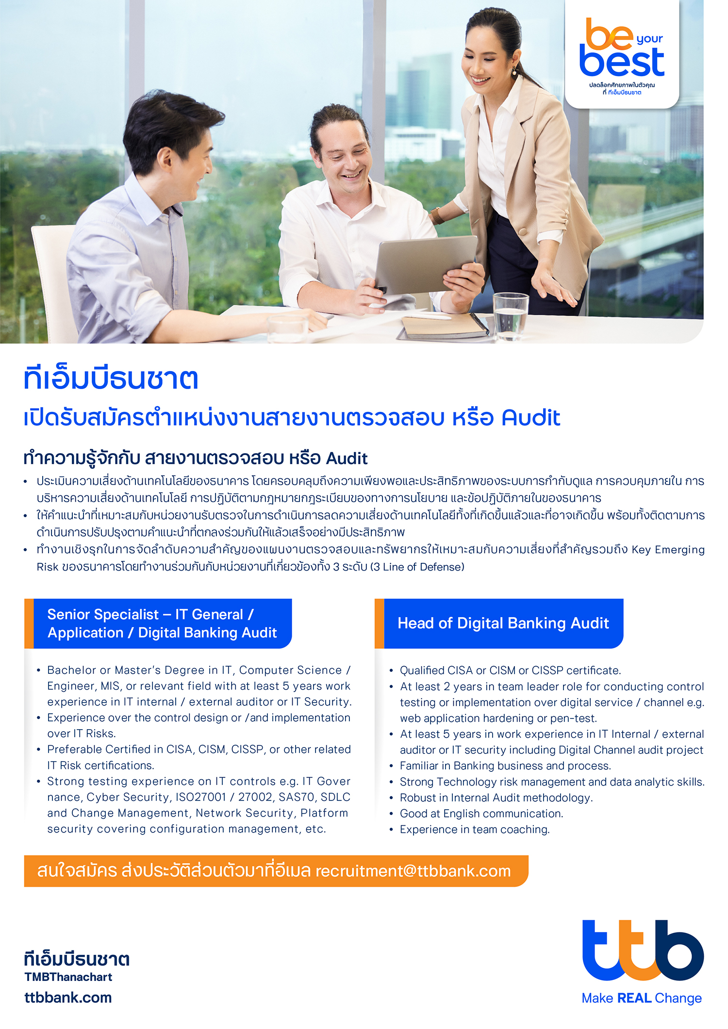 digital banking head job description